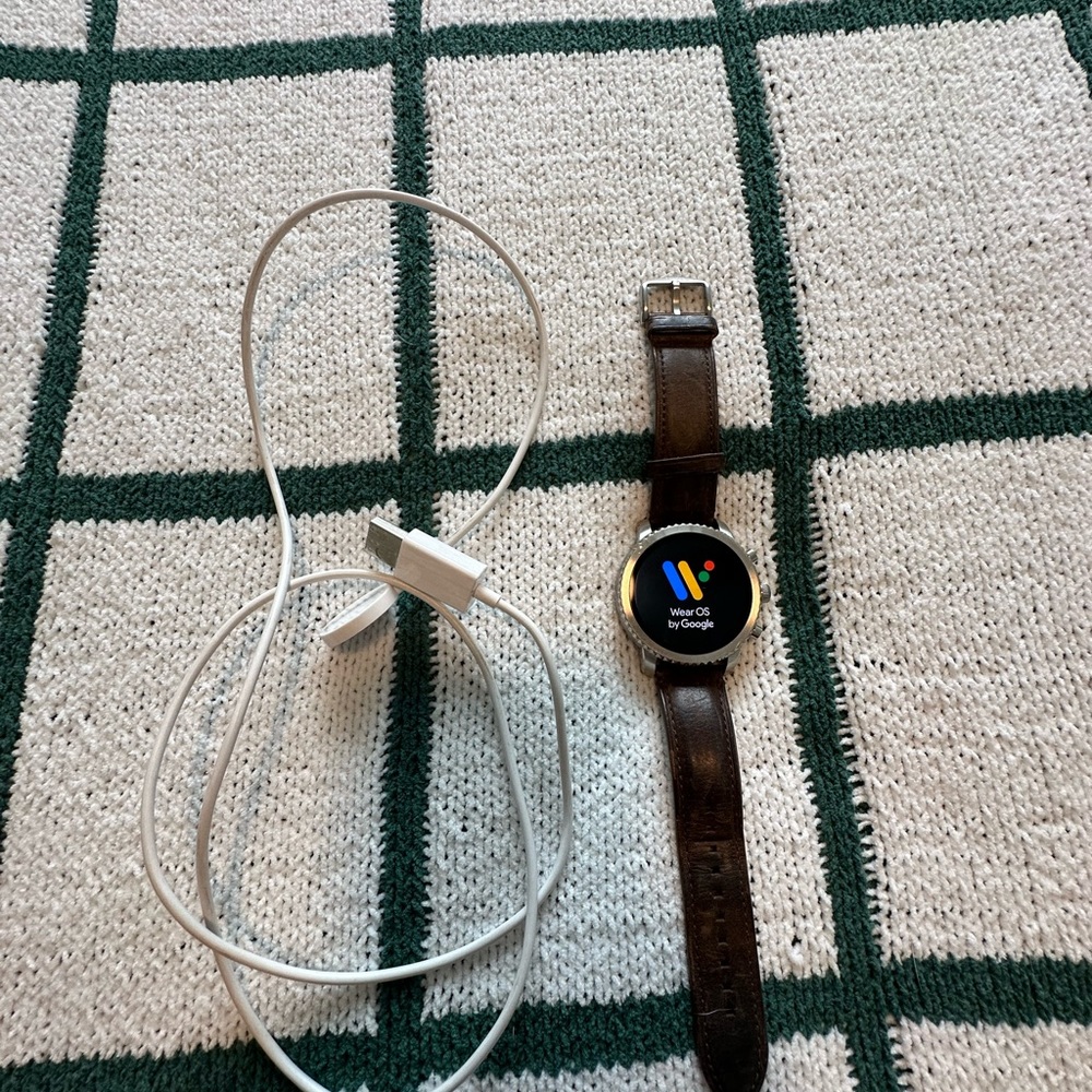 Fossil Brown Smartwatch with Leather Strap
